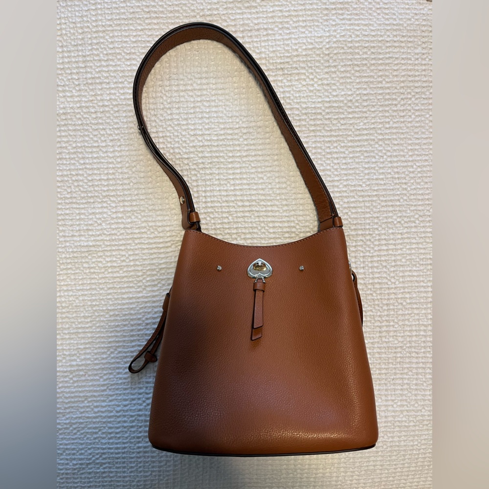 SOLD Kate Spade Elegant Brown Leather Shoulder Bag